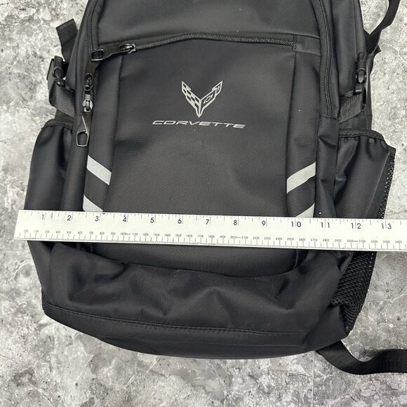 Corvette GM Backpack CHOKO Padded Laptop Travel Black - Picture 6 of 6
